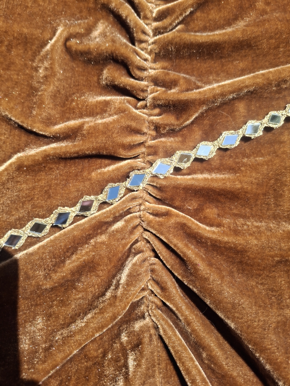 Gold Silver Mirror Choker Handmade Necklace - Elegant Women’s Jewelry - Picture 7 of 8